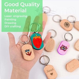 Houten sleutelhangers AR (10x) - xTool