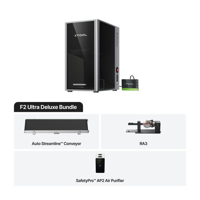 F2 Ultra Dual Laser Deluxe Kit: 60W MOPA & 40W Diode 