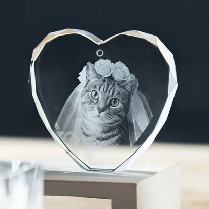 K5 Crystal faceted heart-shaped ornament (3x) xTool