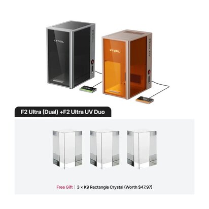 DiDEMCO xTool F2 Ultra Dual + F2 Ultra UV Productive Bundle