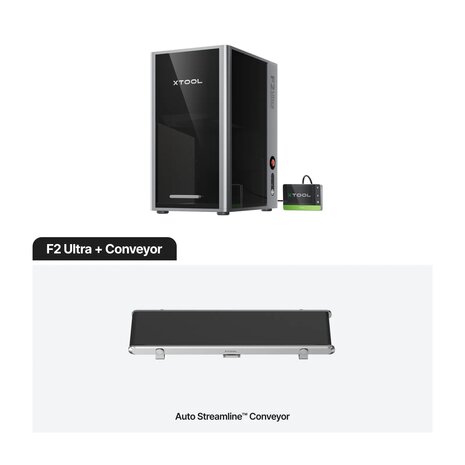 F2 Ultra Dual Laser + Conveyor: 60W MOPA & 40W Diode 