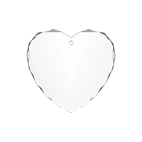 K5 Crystal faceted heart-shaped ornament (3x) xTool