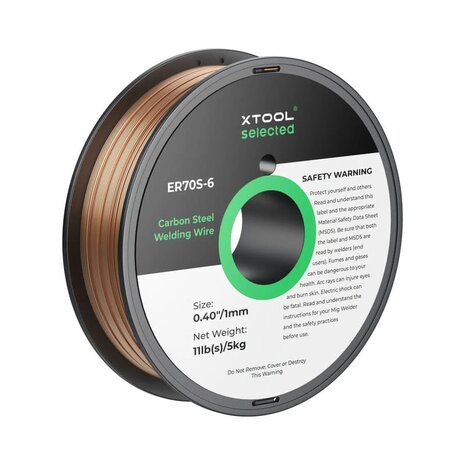 xTool 1 mm ER70S-6 Koolstofstaal lasdraad 5kg spoel