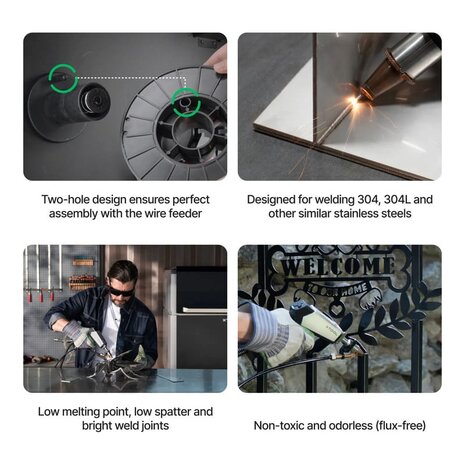 xTool 1 mm ER308L Stainless Steel Welding Wire 5 kg Spool