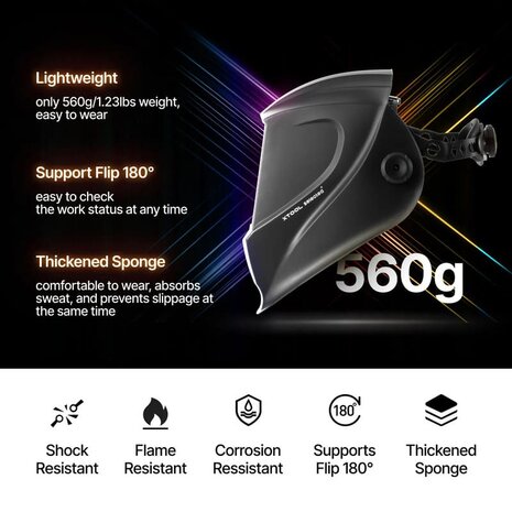 xTool 1080nm Auto-Darkening Laser Welding Helmet