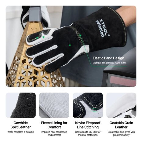 35,56 cm Laser Welding Gloves for xTool MetalFab