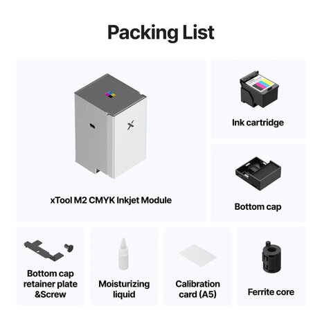 xTool M2 CMYK Inkjet Printing module