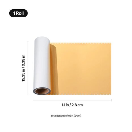 xTool DTF Gold Foil Film Roll 30m DiDEMCO
