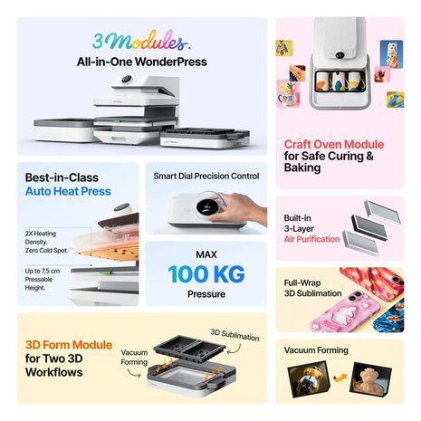 xTool WonderPress + 3D Form Module