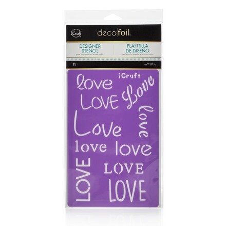 Love Stencil - iCraft Deco Foil 