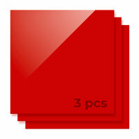 3mm Rood Acrylaat 30x30cm (3x) - xTool
