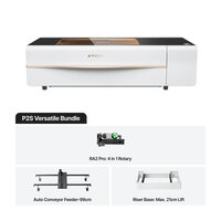 xTool P2S Versatile Kit - CO2 Laser Cutter 55W ClassIV - White