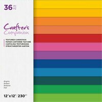 Brights Textured Cardstock 30x30cm - Crafter's Companion