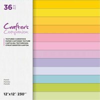 Pastels Textured Cardstock 30x30cm - Crafter's Companion