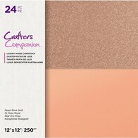 Regal Rose Gold Cardstock 30x30cm - Crafter's Companion