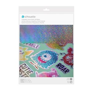 Printbaar Holografische Dots stickervellen SILHOUETTE