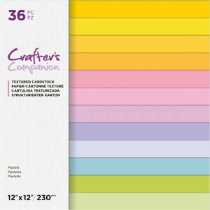 Pastels Textured Cardstock 30x30cm - Crafter's Companion