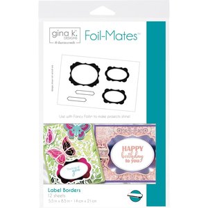 Label Borders - Gina K. Designs Foil-Mates Backgrounds