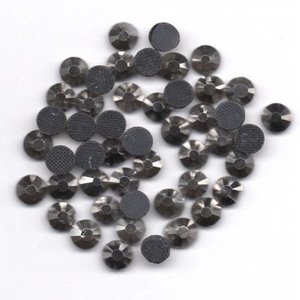 Rhinestones 3mm - Jet Hematite Gunmetal