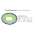 Gina K. Designs (3) Nested Oval Dies • Single Stitch Design • Large Set_