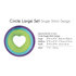 Gina K. Designs (3) Nested Circle Dies • Single Stitch Design • Large Set_
